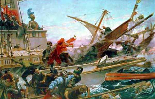 Juan Luna The Battle of Lepanto France oil painting art